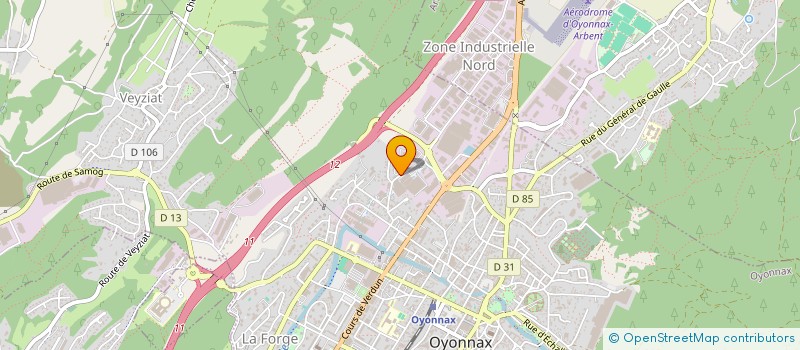 localisation de l'entreprise DELALLEE MAXIME à OYONNAX
