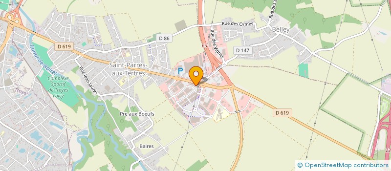 localisation de l'entreprise DELALOGE  SAINT-PARRES-AUX-TERTRES