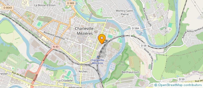 localisation de l'entreprise DELALOI GEOMETRES-EXPERTS ASSOCIES  CHARLEVILLE-MEZIERES