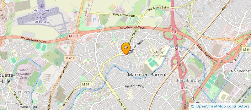 localisation de l'entreprise DELAMAERE INVEST à MARCQ-EN-BARŒUL