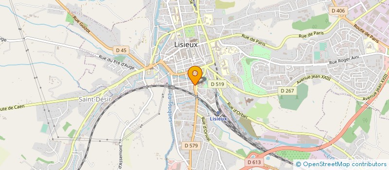 localisation de l'entreprise DELAMAIRE à LISIEUX