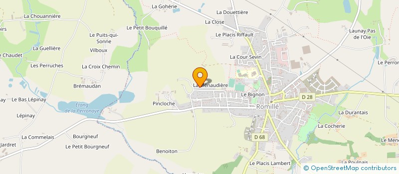 localisation de l'entreprise DELAMARCHE  ROMILLE