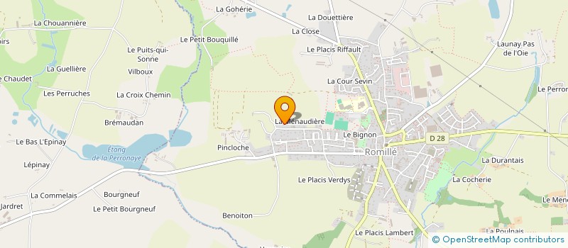 localisation de l'entreprise DELAMARCHE  ROMILLE