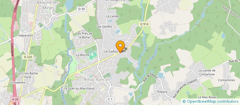 localisation de l'entreprise DELAMARCHE PASCAL à RILHAC-RANCON