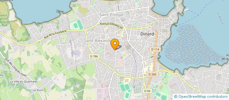 localisation de l'entreprise DELAMARCHE - ROUE  DINARD