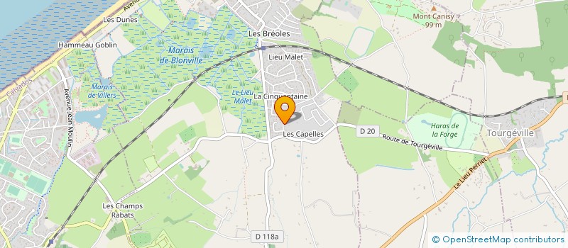 localisation de l'entreprise DELAMARE CHRISTOPHE  BLONVILLE-SUR-MER