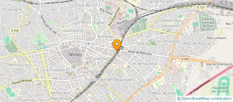 localisation de l'entreprise DELAMARE SARL  NIMES