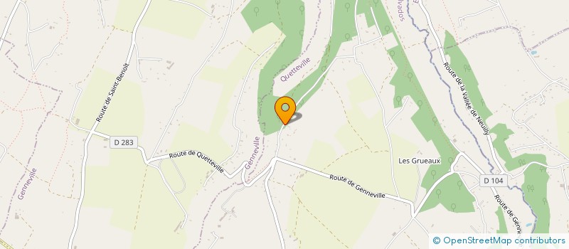 localisation de l'entreprise DELAMARE TRAVAUX PUBLICS  QUETTEVILLE