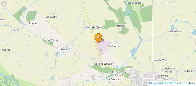 localisation de l'entreprise DELAMARRE T.P  GUEMENE-PENFAO