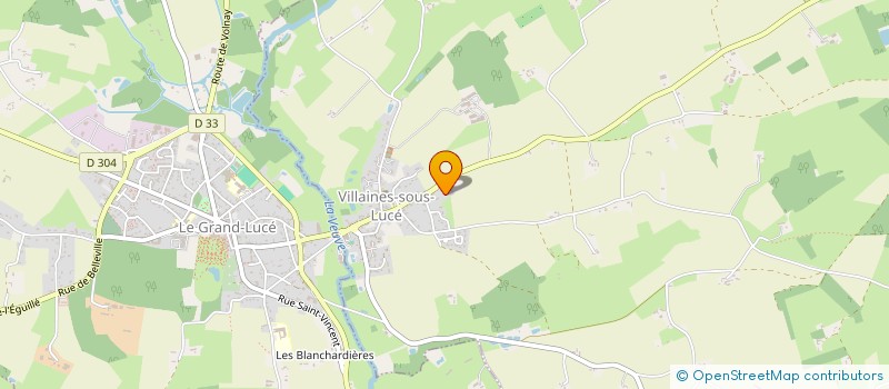 localisation de l'entreprise DELANDE PERE ET FILS  VILLAINES SOUS LUCE