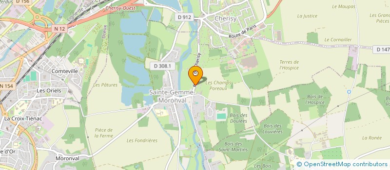 localisation de l'entreprise DELANEAU CHRISTOPHE à SAINTE-GEMME-MORONVAL