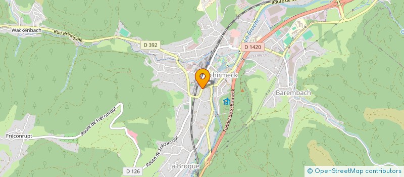 localisation de l'entreprise DELANGE à LA BROQUE