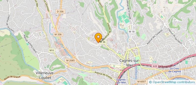 localisation de l'entreprise DELANGE 83 à CAGNES-SUR-MER