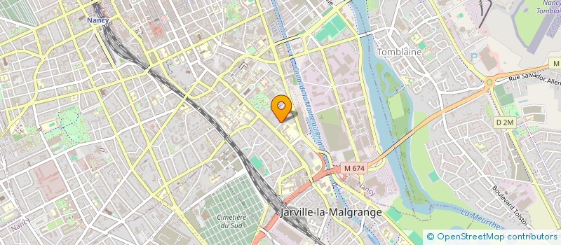 localisation de l'entreprise DELANGLE  NANCY