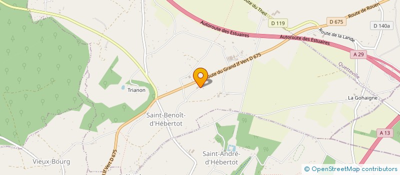 localisation de l'entreprise DELANNEY COUVERTURE  SAINT-BENOIT-D'HEBERTOT