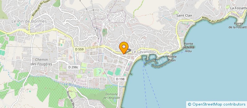 localisation de l'entreprise DELANNOY à LE LAVANDOU