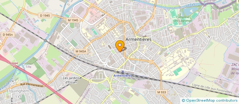 localisation de l'entreprise DELANNOY DEWAILLY MAINTENANCE  ARMENTIERES