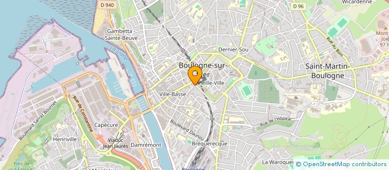 localisation de l'entreprise DELANNOY ET ASSOCIES à BOULOGNE-SUR-MER