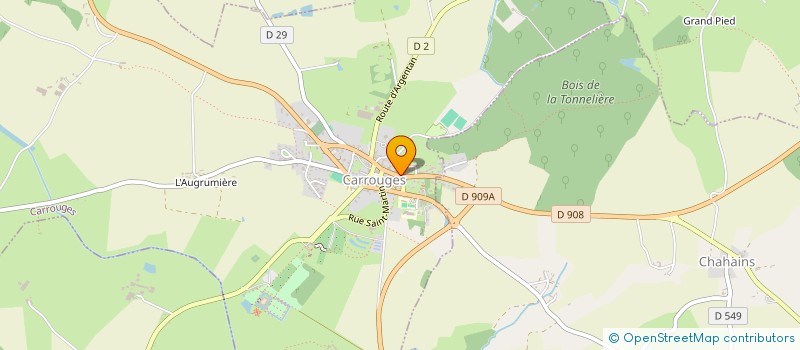 localisation de l'entreprise DELANNOY IMMOBILIER à CARROUGES