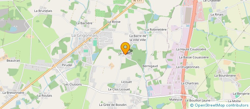 localisation de l'entreprise DELANOE TRANSPORT à MARSAC-SUR-DON