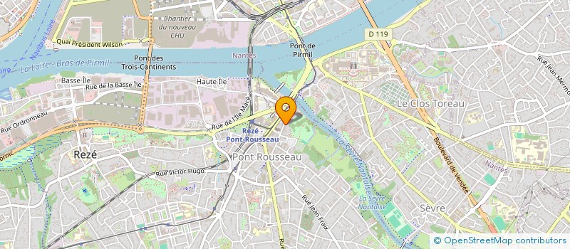 localisation de l'entreprise DELANOUE  REZE