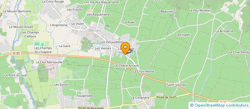 localisation de l'entreprise DELANOUE FRERES  BENAIS