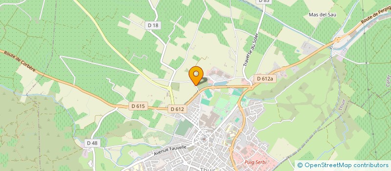 localisation de l'entreprise DELANTE à THUIR