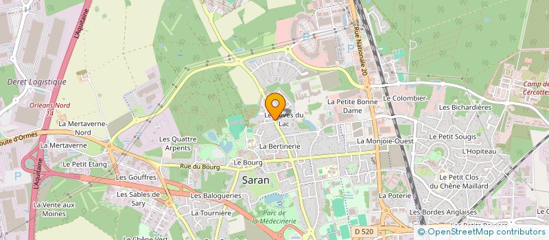 localisation de l'entreprise DELANTE ET FILS à SARAN