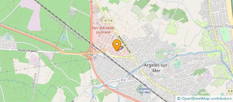 localisation de l'entreprise DELAO  ARGELES-SUR-MER