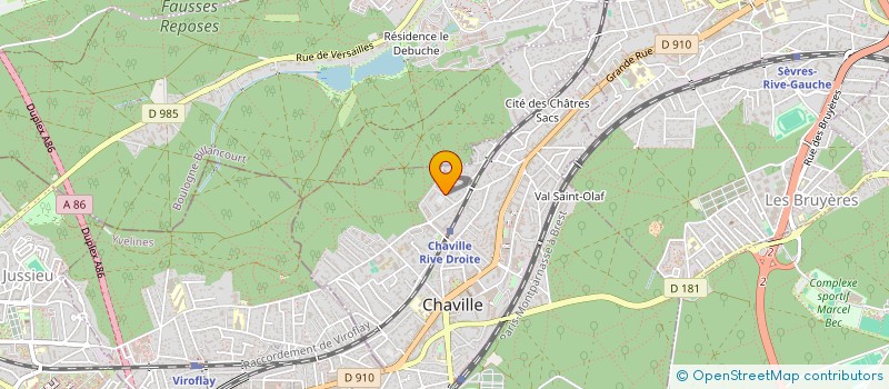 localisation de l'entreprise DELAPIERRE PATRIMOINE à CHAVILLE