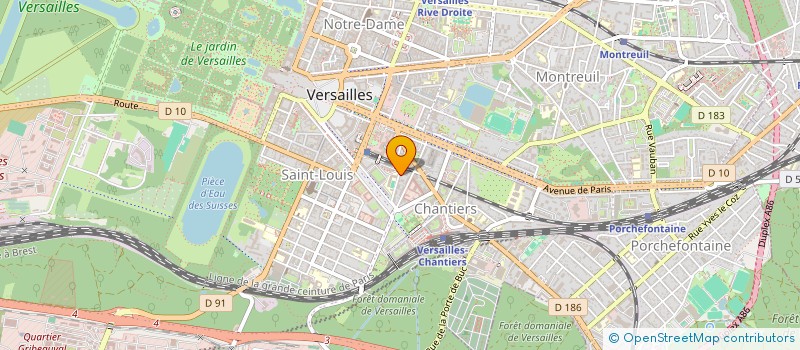 localisation de l'entreprise DELAPLANE  VERSAILLES
