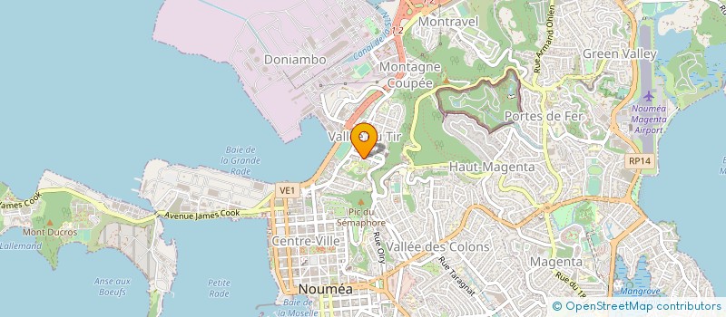 localisation de l'entreprise DELAPOINTE MAGNIN à NOUMEA