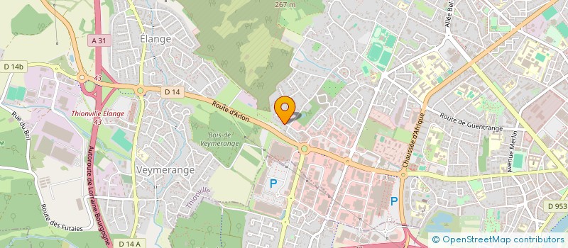 localisation de l'entreprise DELARCHE à THIONVILLE