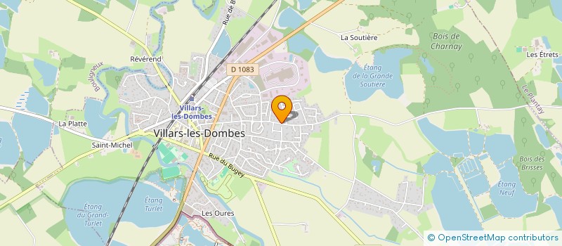localisation de l'entreprise DELARD à VILLARS-LES-DOMBES