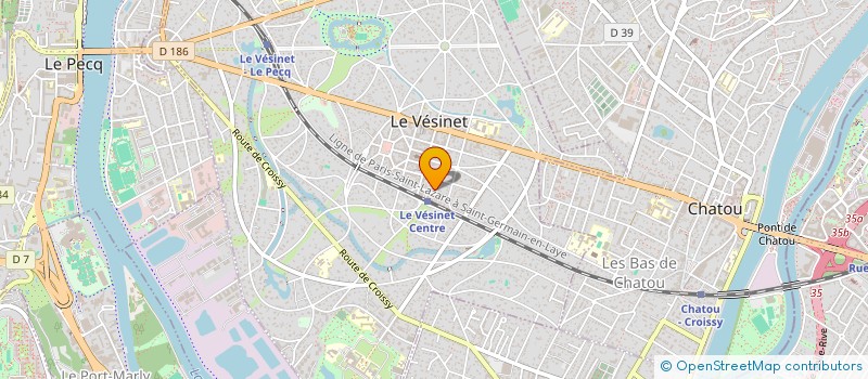 localisation de l'entreprise DELARL DE CHIRURGIENS DENTISTES LECLERC ET ASSOCIES  LE VESINET