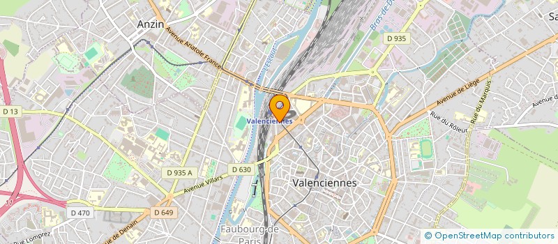 localisation de l'entreprise DELARRA à VALENCIENNES
