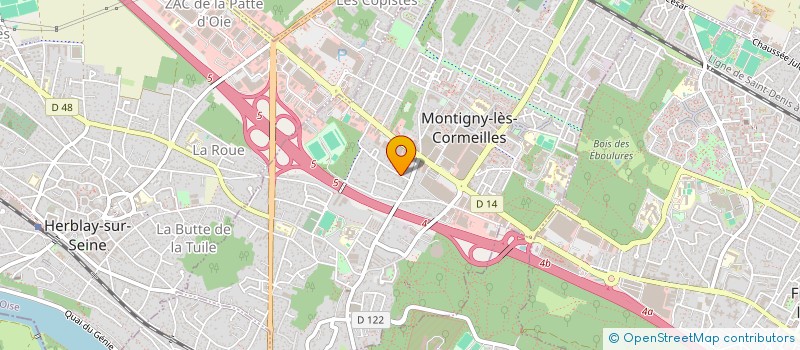 localisation de l'entreprise DELARUE  MONTIGNY-LES-CORMEILLES