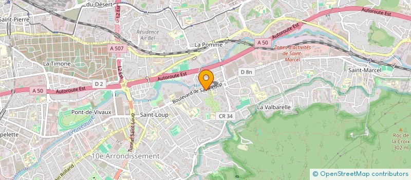 localisation de l'entreprise DELARUE ET FILS à MARSEILLE