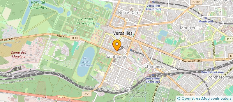 localisation de l'entreprise DELARUELLE IMMO à VERSAILLES