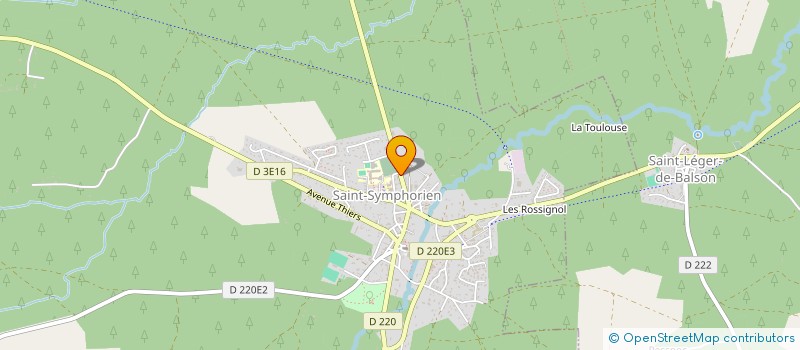 localisation de l'entreprise DELAS  SAINT-SYMPHORIEN