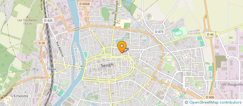 localisation de l'entreprise DELASSASSEIGNE - POMPE FUNEBRES DE L'YONNE - BOTTA - PHILLIPS - GALLOT  SENS