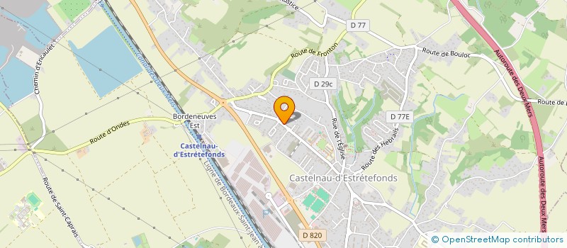 localisation de l'entreprise DELATECH à CASTELNAU-D'ESTRETEFONDS