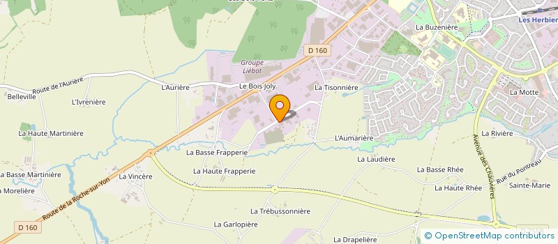 localisation de l'entreprise DELATELIER à LES HERBIERS