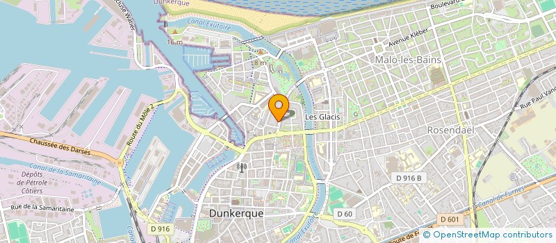 localisation de l'entreprise DELATER à DUNKERQUE