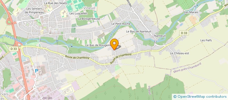 localisation de l'entreprise DELATTRE à VINEUIL