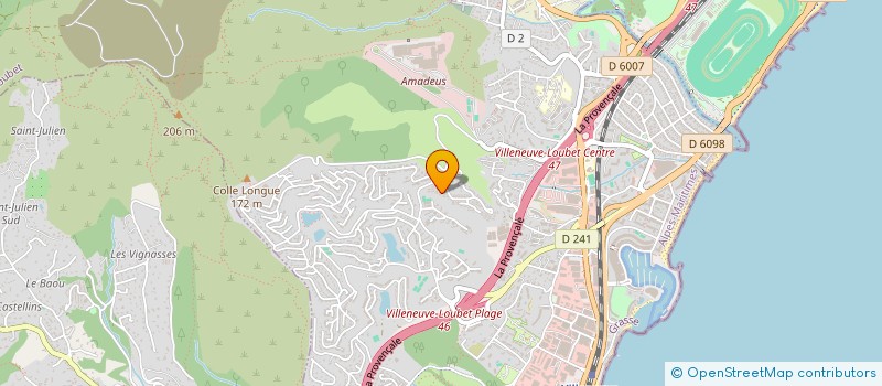 localisation de l'entreprise DELATTRE ARTHUR ET RITAIN à VILLENEUVE-LOUBET