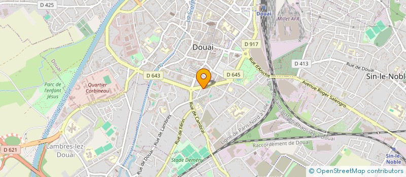 localisation de l'entreprise DELATTRE & ASSOCIES, NOTAIRES à DOUAI