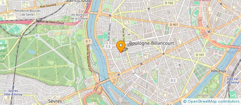localisation de l'entreprise DELATTRE-COEGUIPIE  BOULOGNE-BILLANCOURT