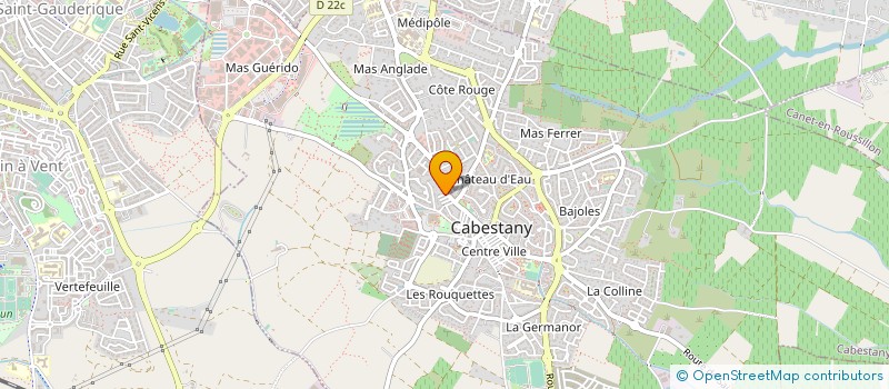 localisation de l'entreprise DELATTRE SUD AFFICHAGE  CABESTANY