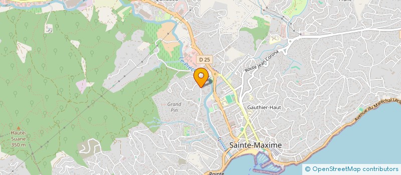 localisation de l'entreprise DELATTRIE INVEST à SAINTE-MAXIME